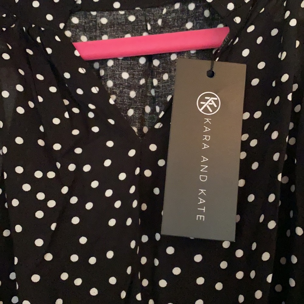 Kara and Kate Black Polka Dot Maxi Dress - Picture 5 of 5